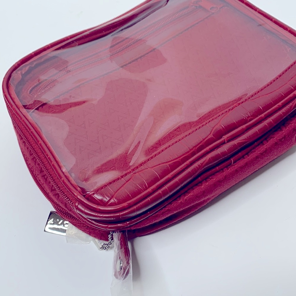 Avon | Burnt Red Multiple Compartment Anywhere Bag | Events Travel Purse Satchel